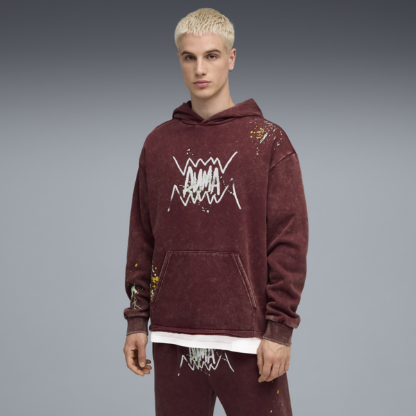 Points In The Paint Hoodie Men, Ruby Shimmer, large-MEX