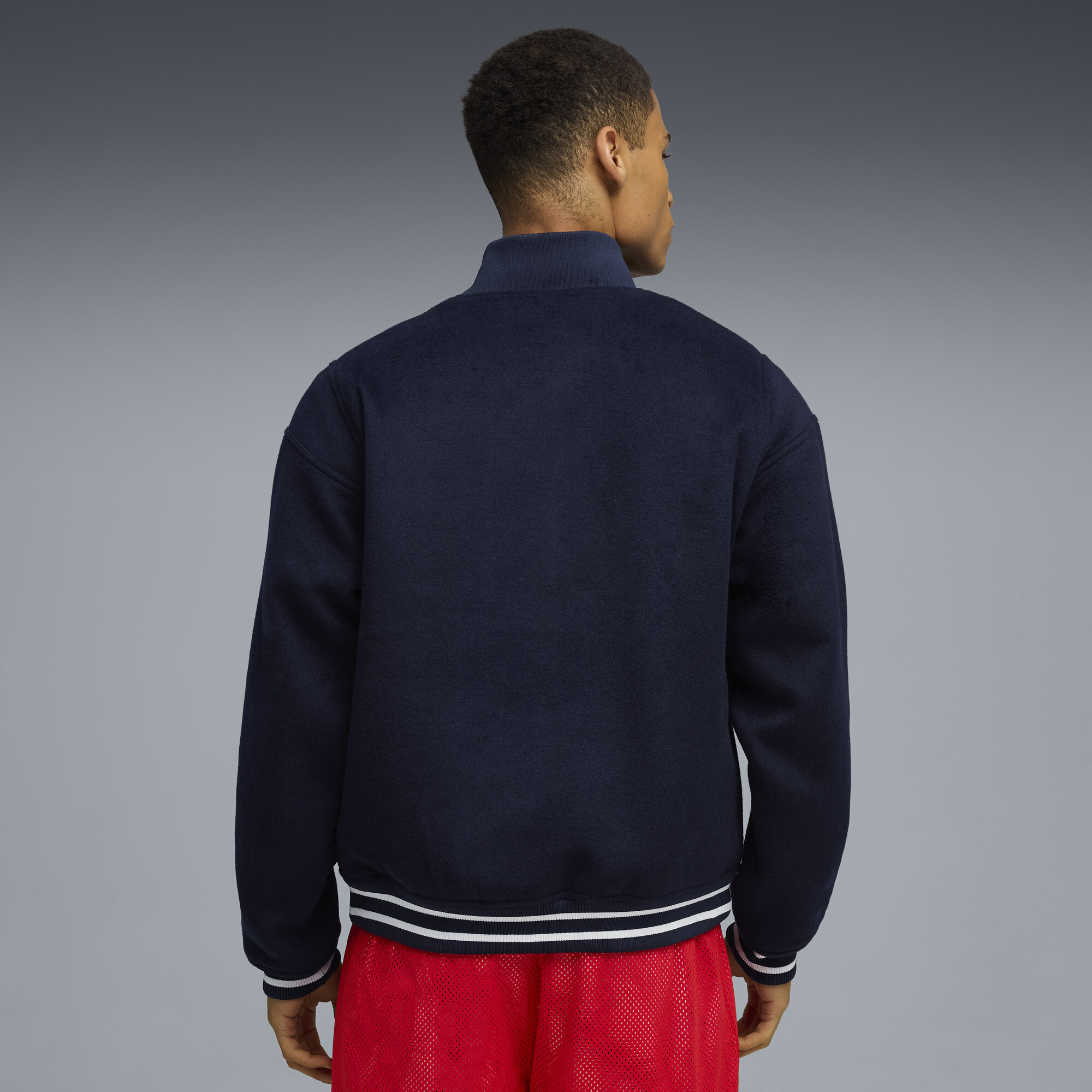 PUMA HooperHotline Varsity jack voor Heren, Blauw, Maat M thumbnail 5