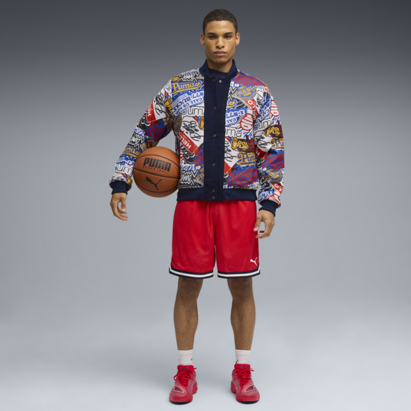 Chamarra HooperHotline Varsity para hombre, PUMA Navy, large-MEX