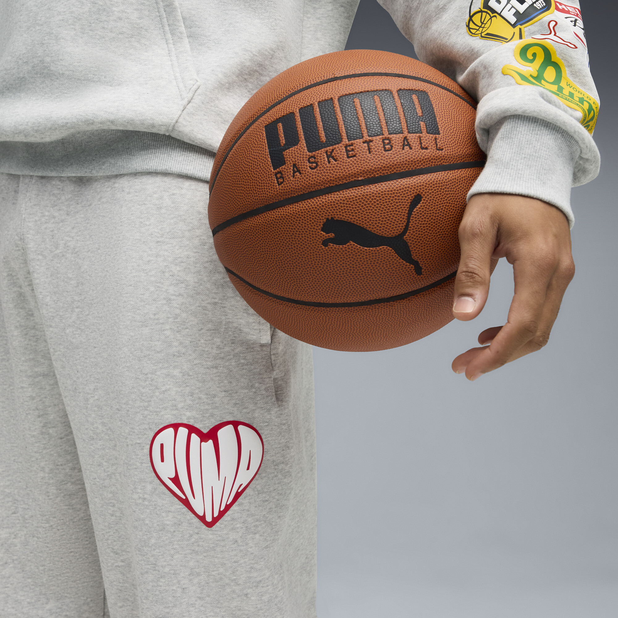 PUMA HooperHotline sweatpant voor Heren, Grijs, Maat S thumbnail 7