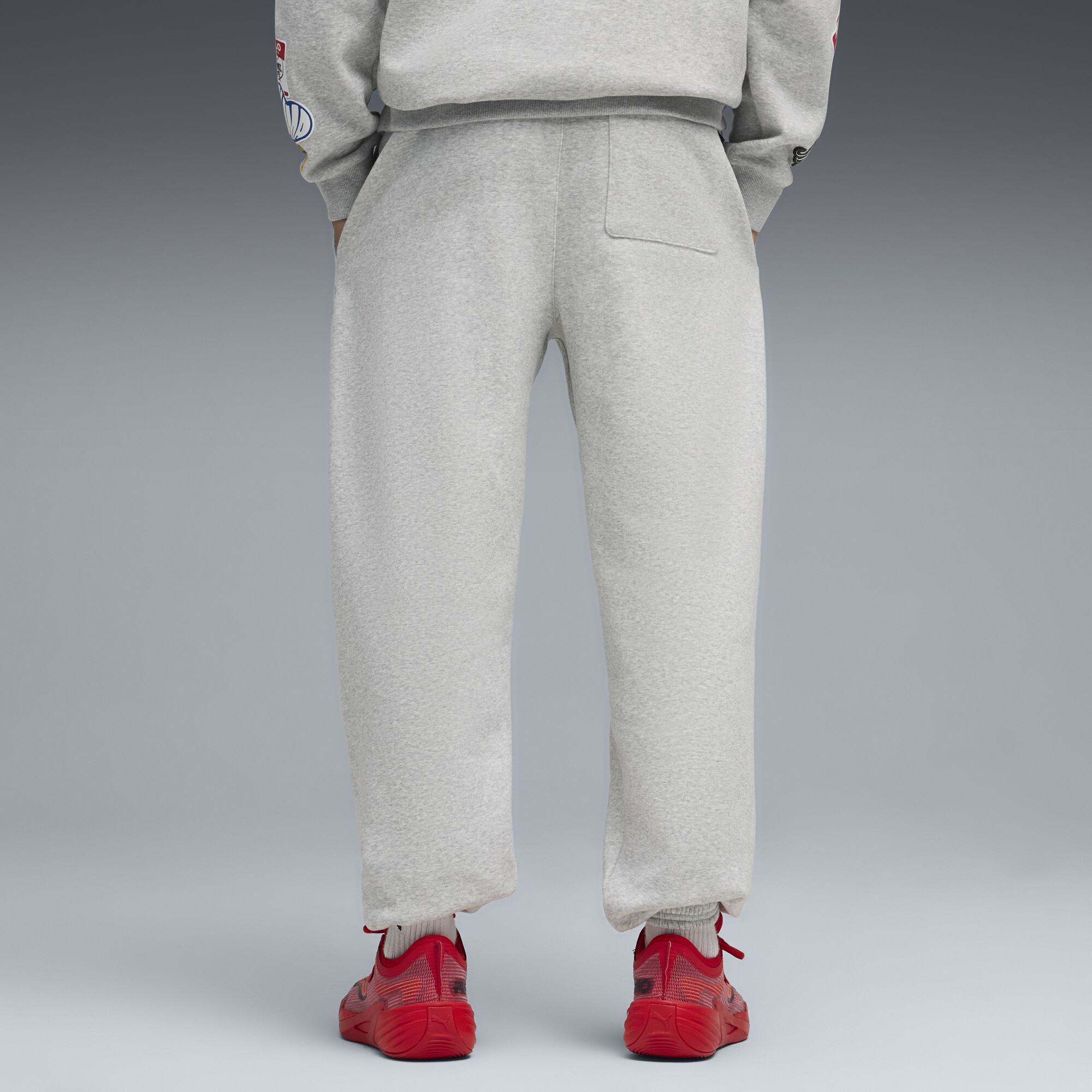 PUMA HooperHotline sweatpant voor Heren, Grijs, Maat S thumbnail 5