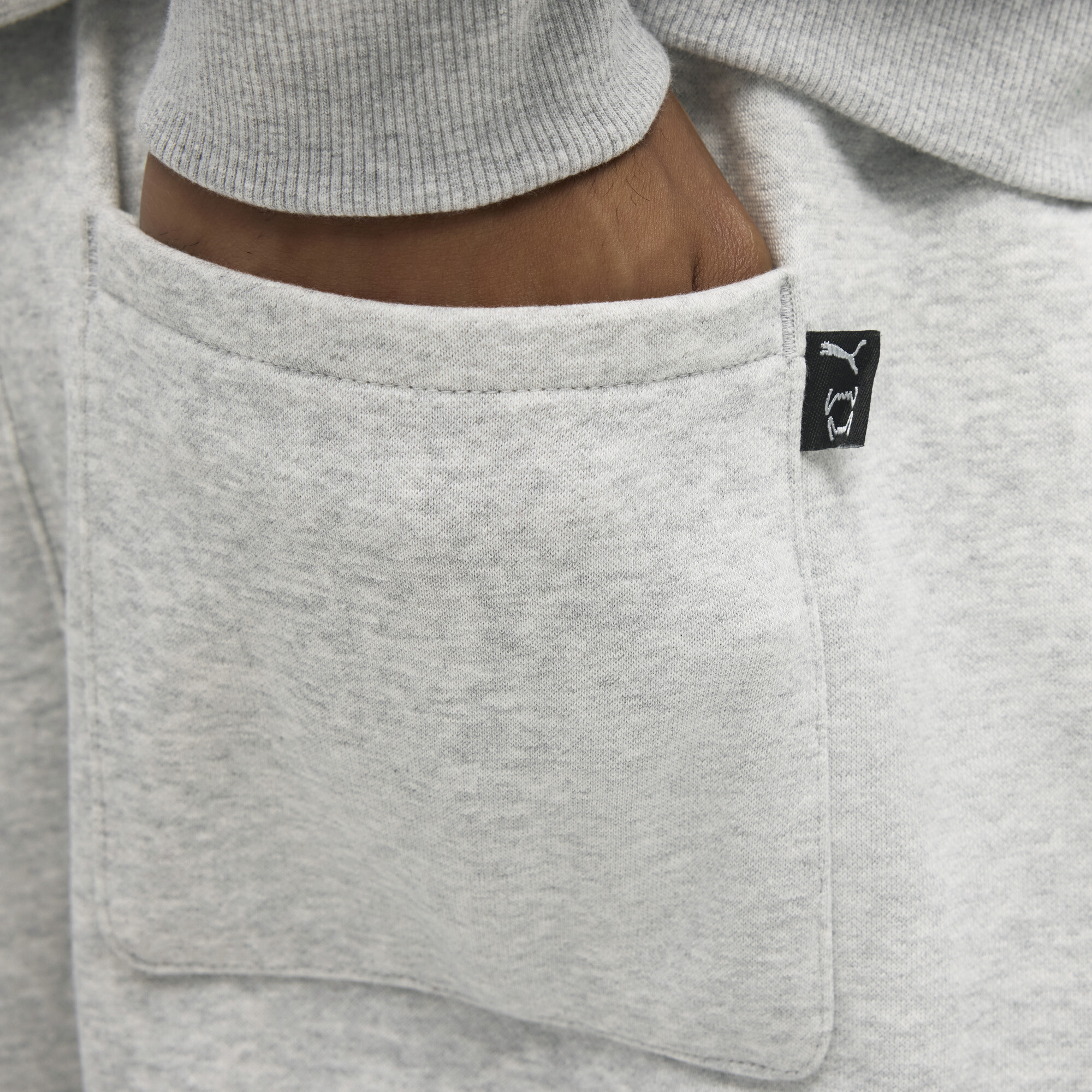 PUMA HooperHotline sweatpant voor Heren, Grijs, Maat S thumbnail 4