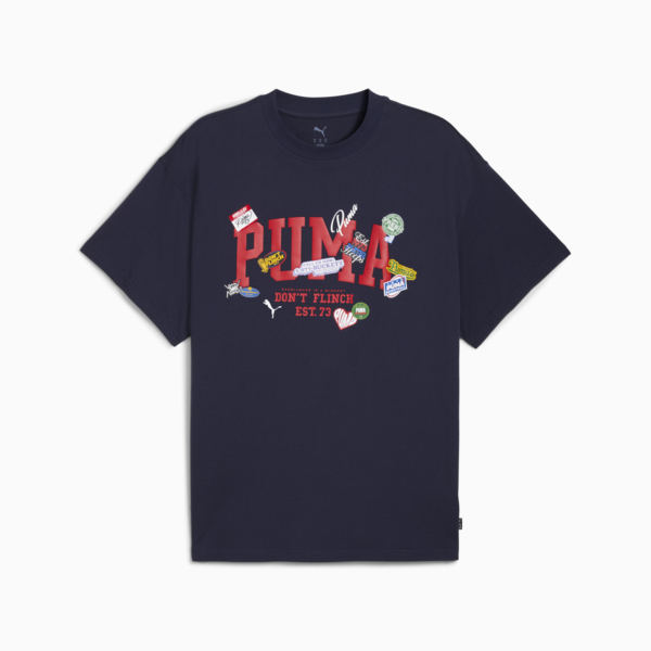 HooperHotline Tee II Men, PUMA Navy, large-MEX