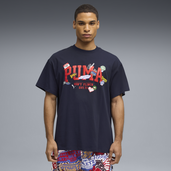 HooperHotline Tee II Men, PUMA Navy, large-MEX