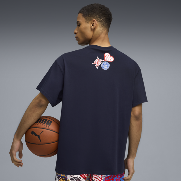 HooperHotline Tee II Men, PUMA Navy, large-MEX