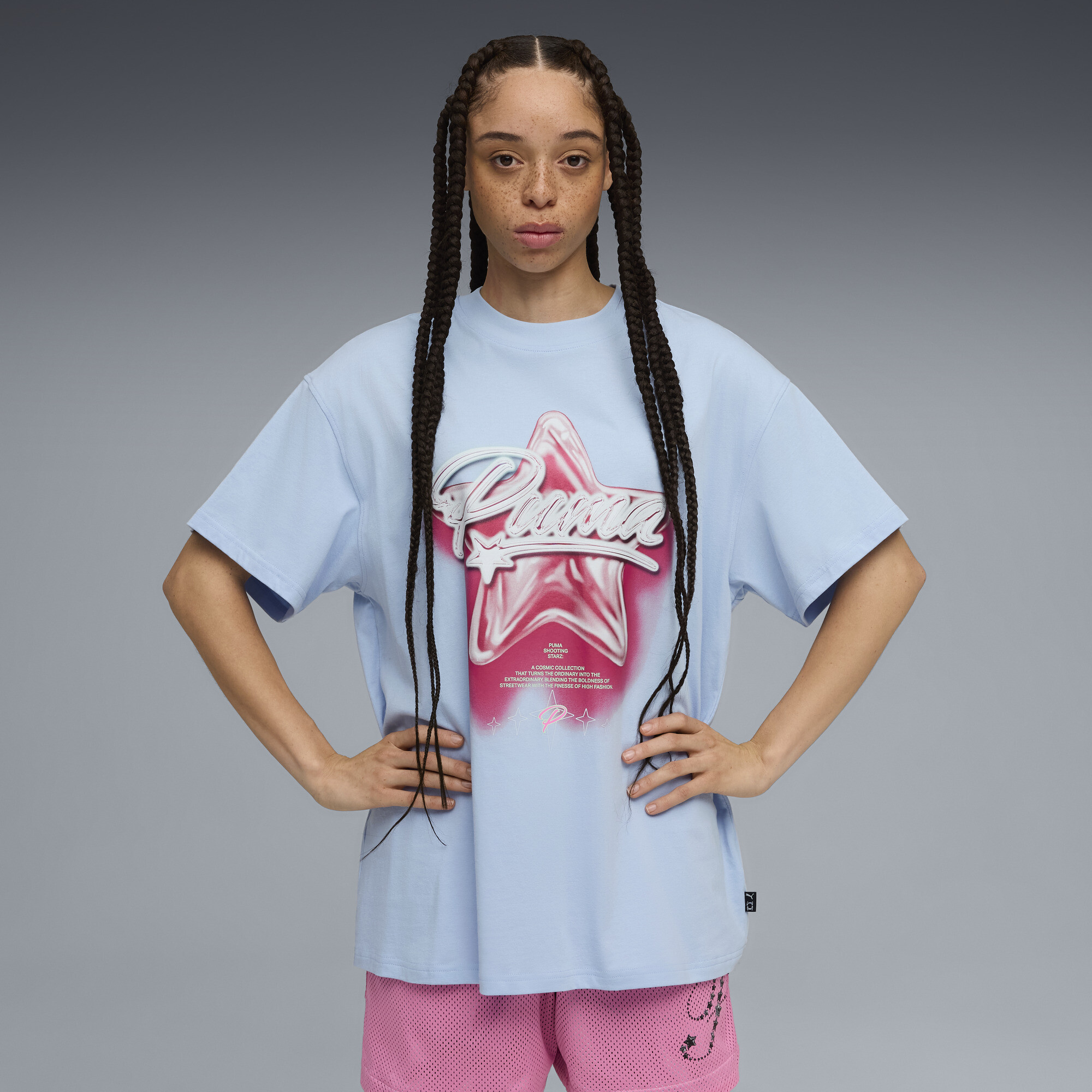 Puma S. Stars Oversized T-shirt Ii Unisex In Blue