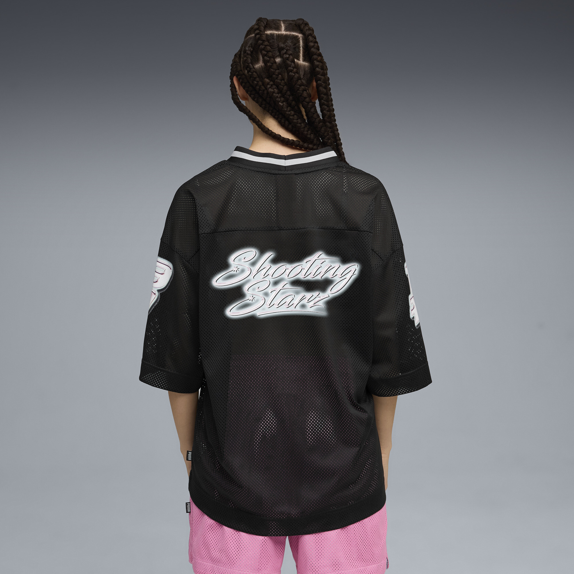 PUMA Shooting Stars shirt voor Dames, Zwart, Maat M thumbnail 3