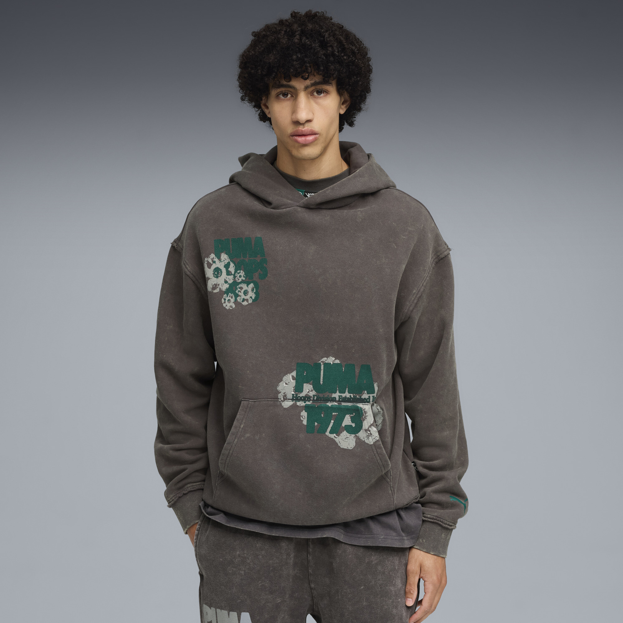 Худи Hoopocalypse Hoodie Unisex | Цвет: Серый | Dusky Gray | Puma