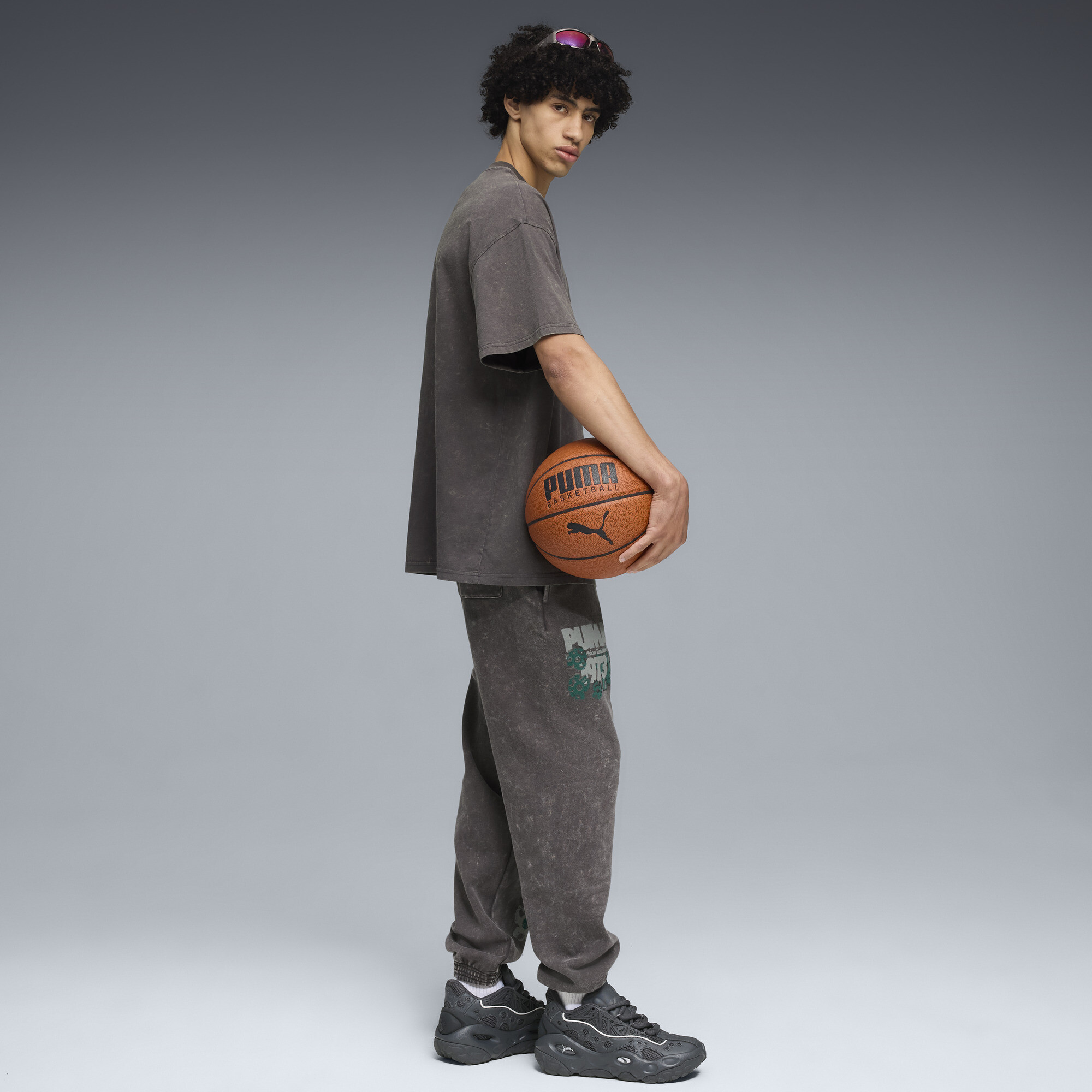 PUMA Hoopocalypse uniseks sweatpant, Grijs, Maat XS thumbnail 6