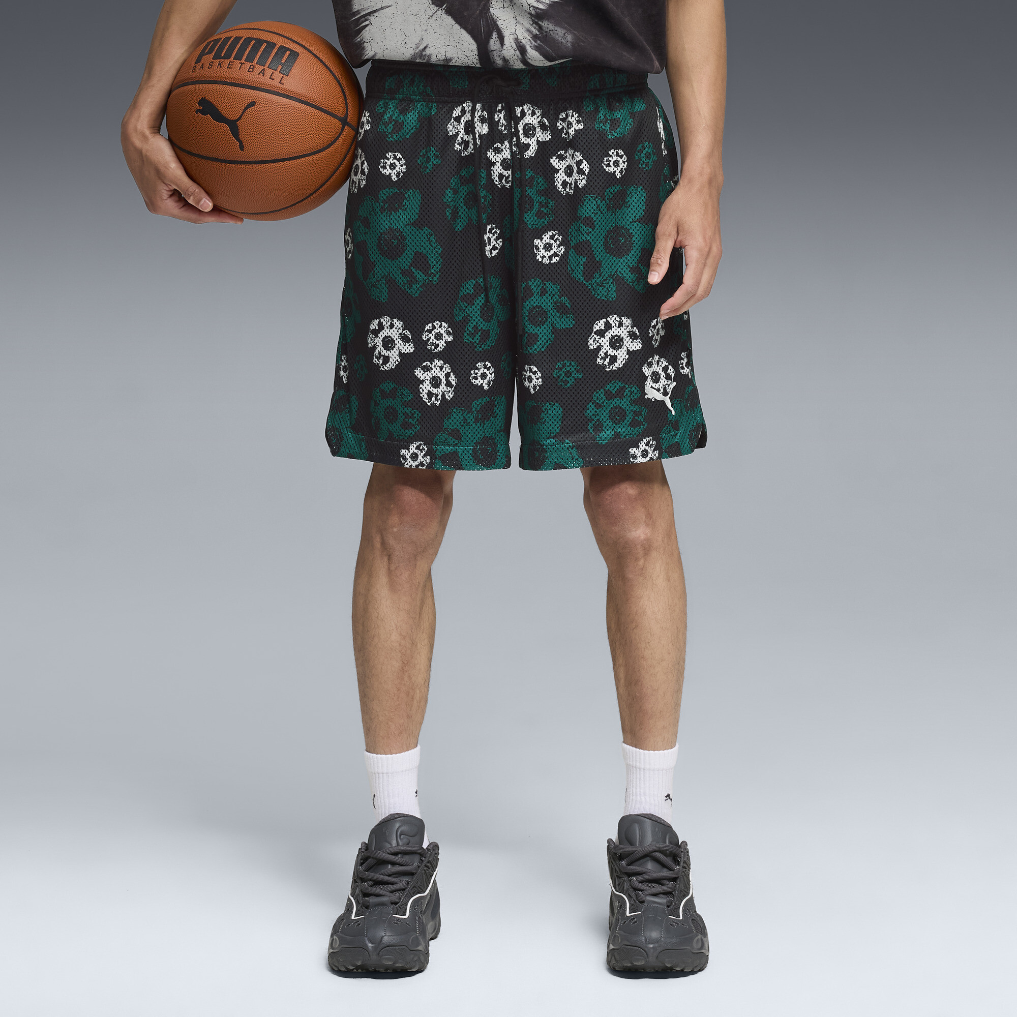 PUMA Hoopocalypse omkeerbare uniseks short, Zwart, Maat L
