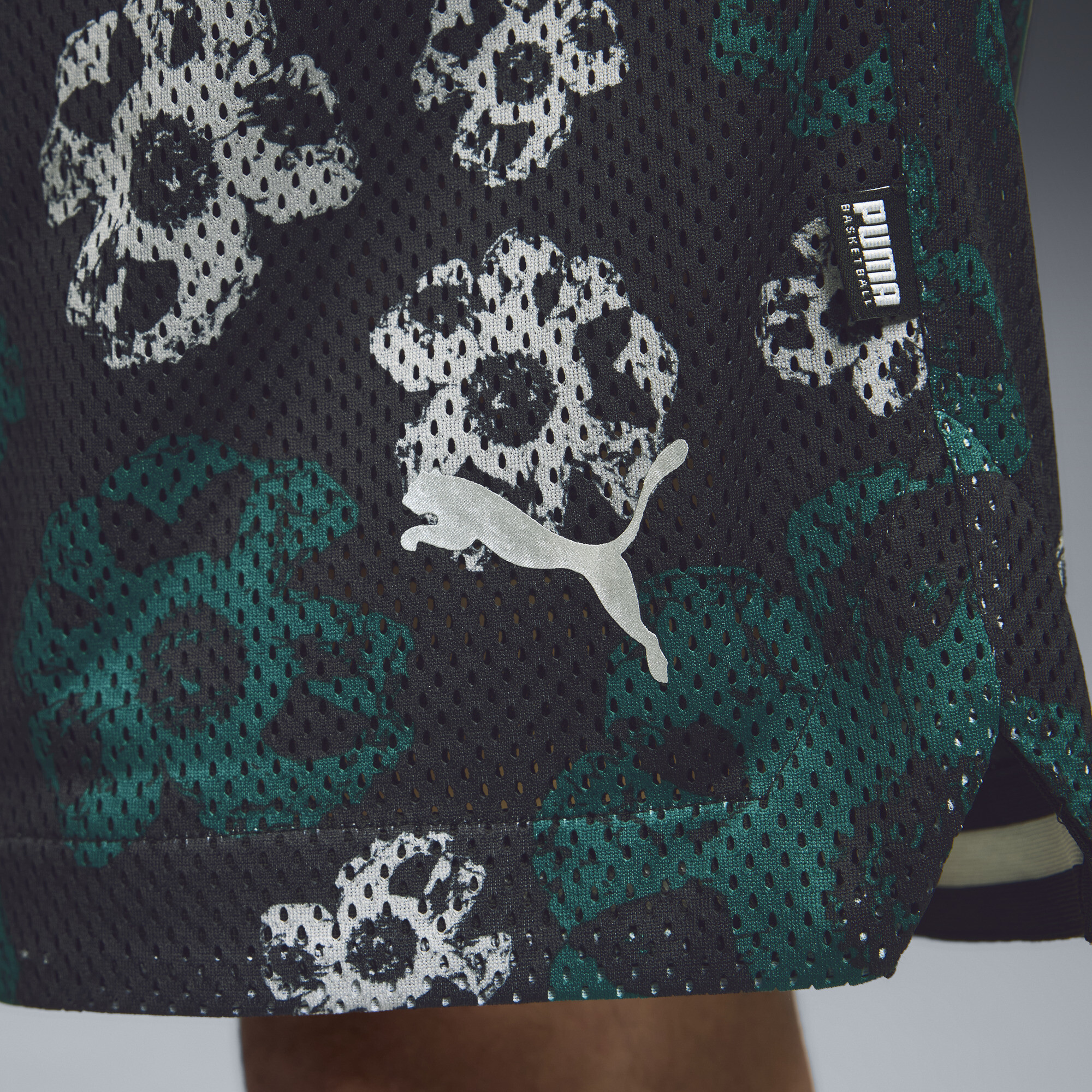 PUMA Hoopocalypse omkeerbare uniseks short, Zwart, Maat L thumbnail 4