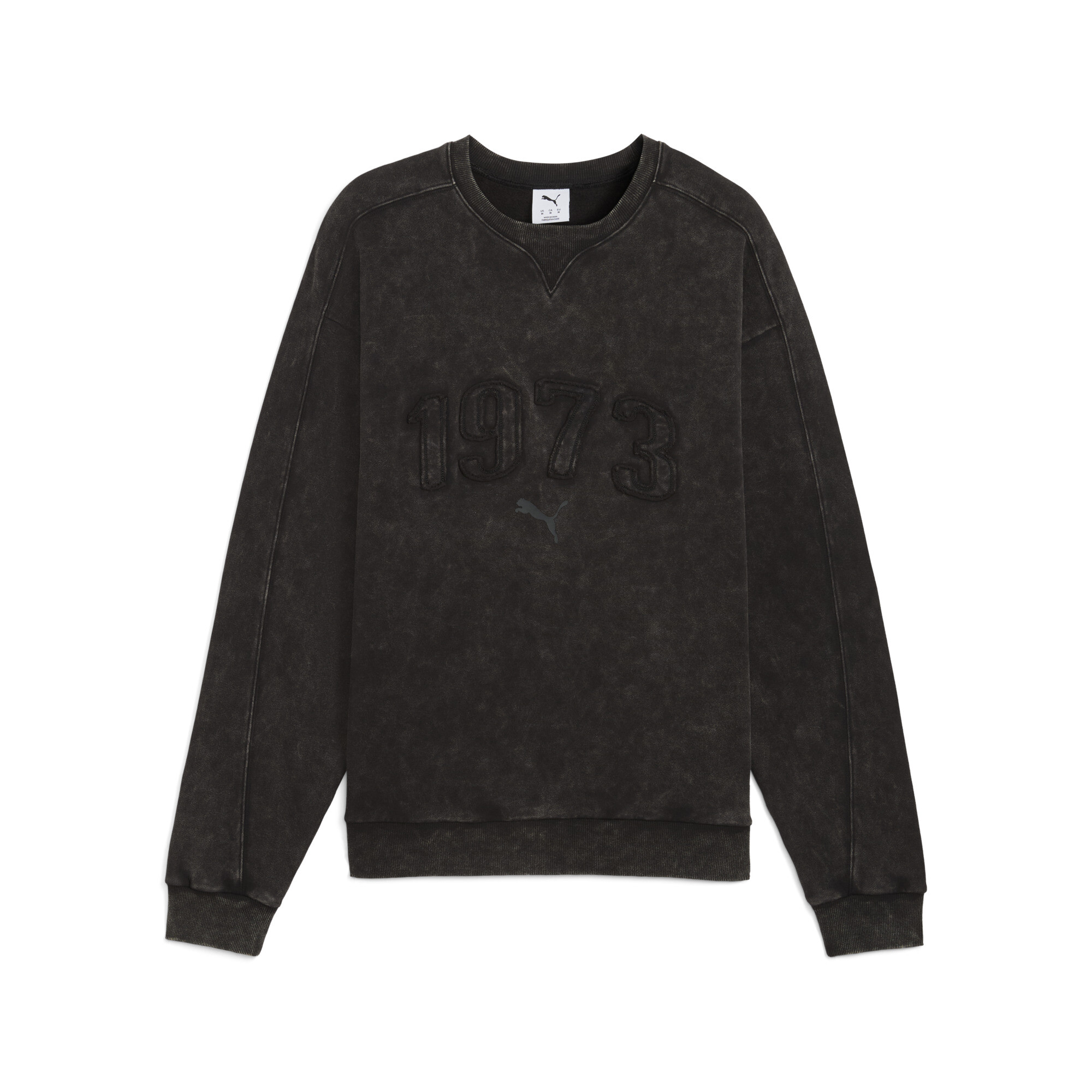 PUMA Hoopocalypse uniseks sweatshirt met ronde hals, Zwart, Maat L thumbnail 3