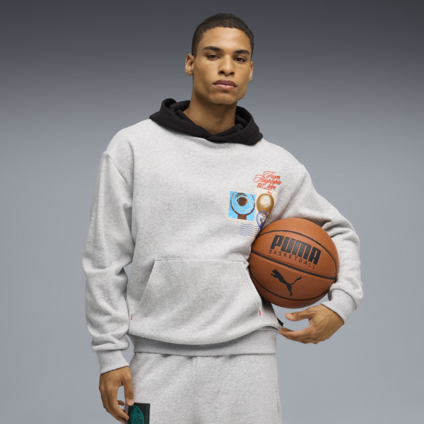 Hooptopia Graphic Hoodie Men, Light Gray Heather, large-ZAF