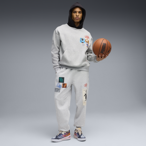 Hooptopia Graphic Hoodie Men, Light Gray Heather, large-ZAF