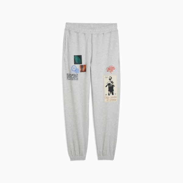 Hooptopia Graphic Sweatpants Men, Light Gray Heather, large-ZAF