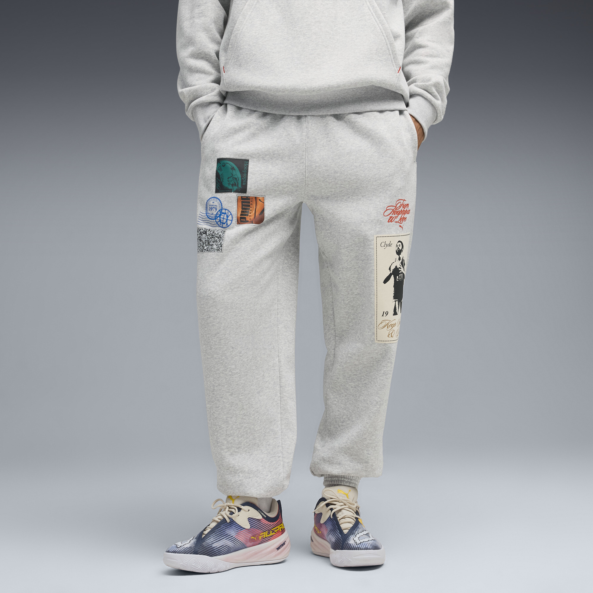 Puma Hooptopia Graphic Sweat Men In Neutral