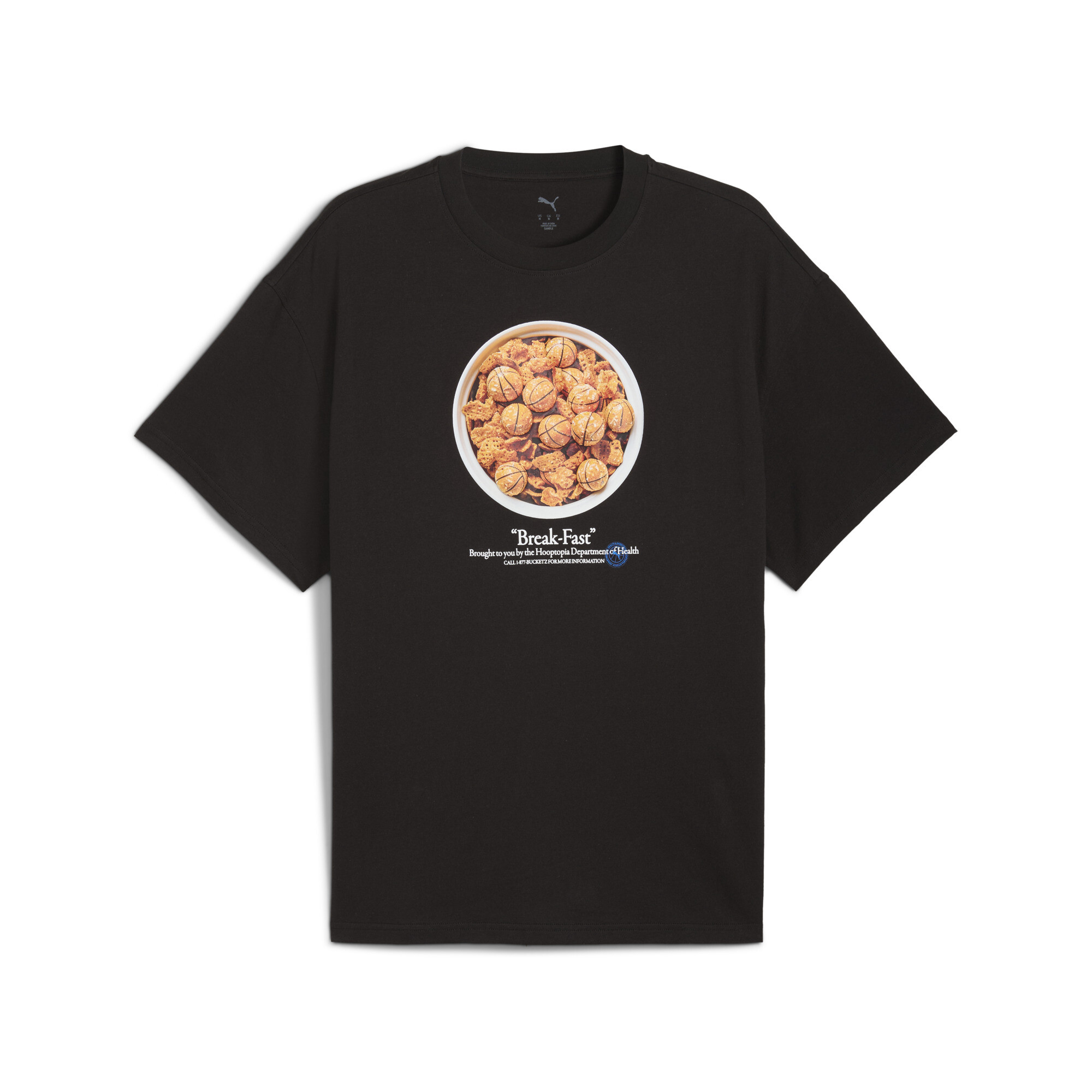 PUMA Hooptopia Break Fast T-shirt voor Heren, Zwart, Maat 4XL thumbnail 3