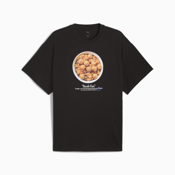 Hooptopia Break Fast Tee Men, PUMA Black, large-MEX