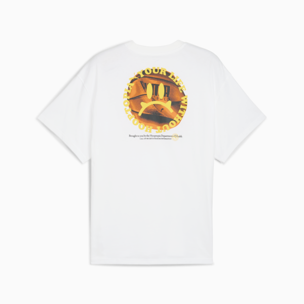 Hooptopia Is Life Tee Men, PUMA White, large-ZAF