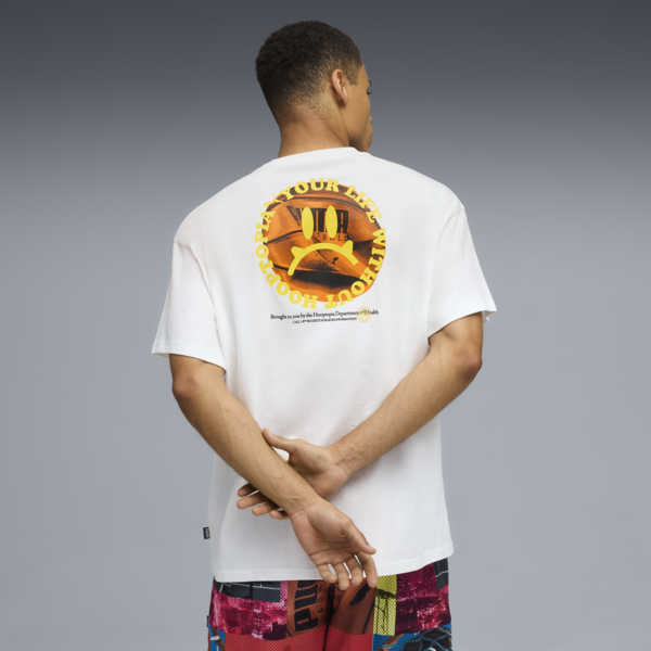 Hooptopia Is Life Tee Men, PUMA White, large-ZAF