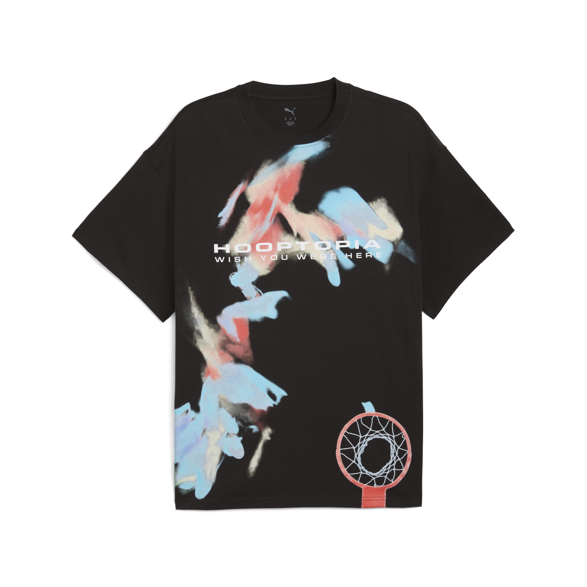 PUMA Hooptopia INOC T-shirt voor Heren, Zwart, Maat 4XL thumbnail 3