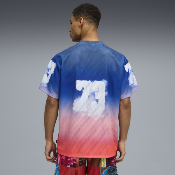 Hooptopia Sunset Hoops Jersey Men, Persian Blue-AOP, large-ZAF