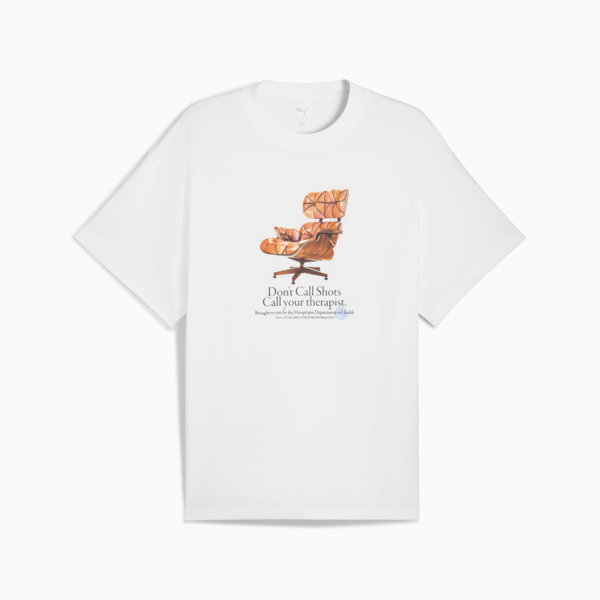 Hooptopia Hooptopian Health Tee Men, PUMA White, large-ZAF