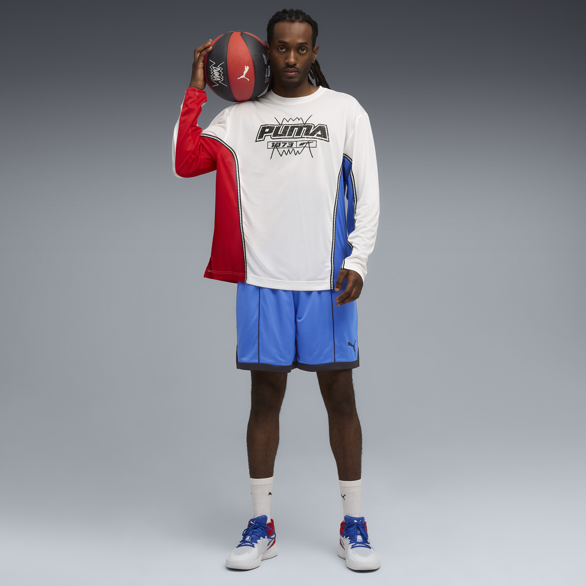 PUMA Hoopaverse Shooting basketbalshirt voor Heren, Wit, Maat 3XL thumbnail 4