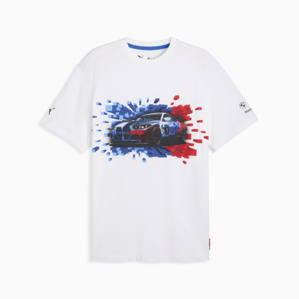 BMW M Motorsport Graphic Mono Tee Men, PUMA White, large-ZAF