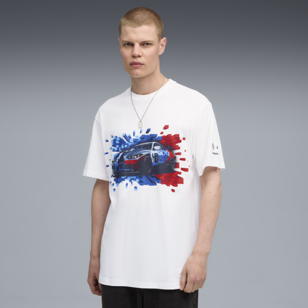 BMW M Motorsport Graphic Mono Tee Men, PUMA White, large-ZAF