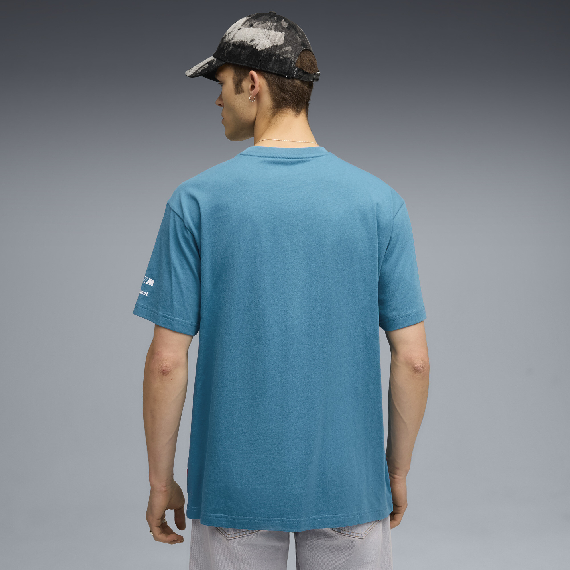 PUMA BMW M Motorsport Graphic Mono T-shirt voor Heren, Blauw thumbnail 5