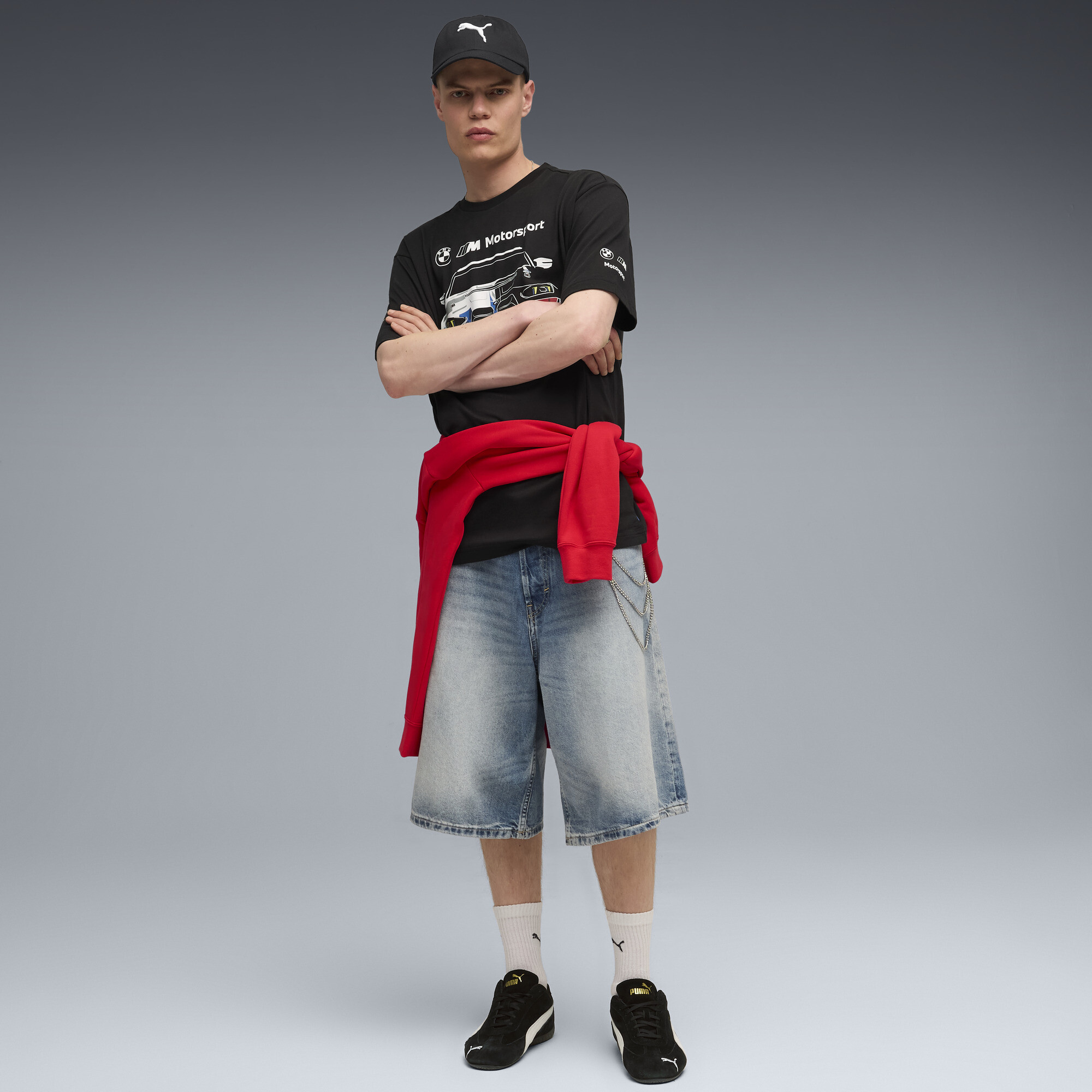 PUMA BMW M Motorsport Bold Graphic T-shirt voor Heren, Zwart thumbnail 4