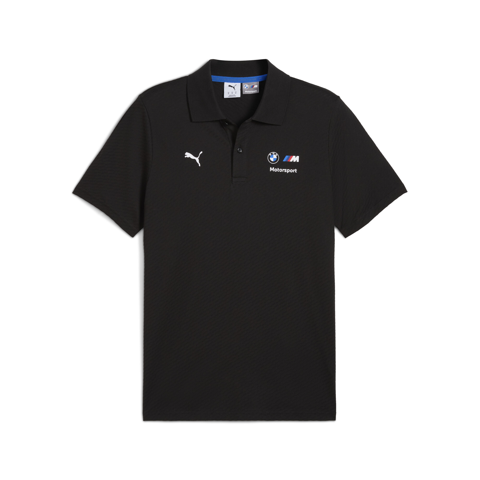 PUMA BMW M Motorsport jacquard polo voor Heren, Zwart, Maat XS thumbnail 3