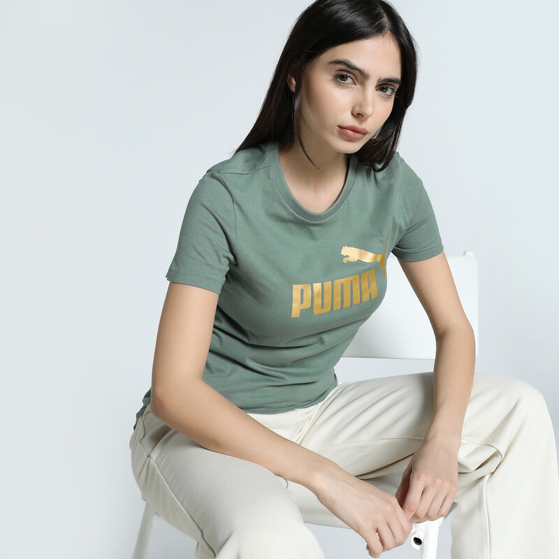 

Women's PUMA METALLIC No.1 Logo Tee