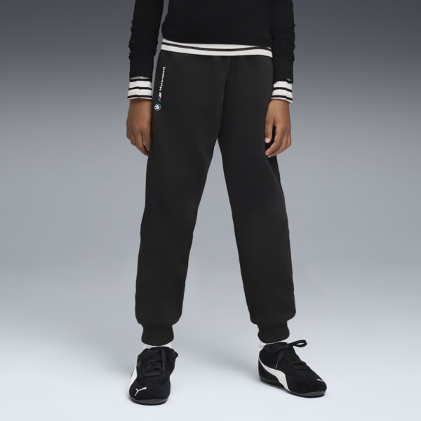 BMW M Motorsport Essentials Pants Youth, PUMA Black, large-ZAF