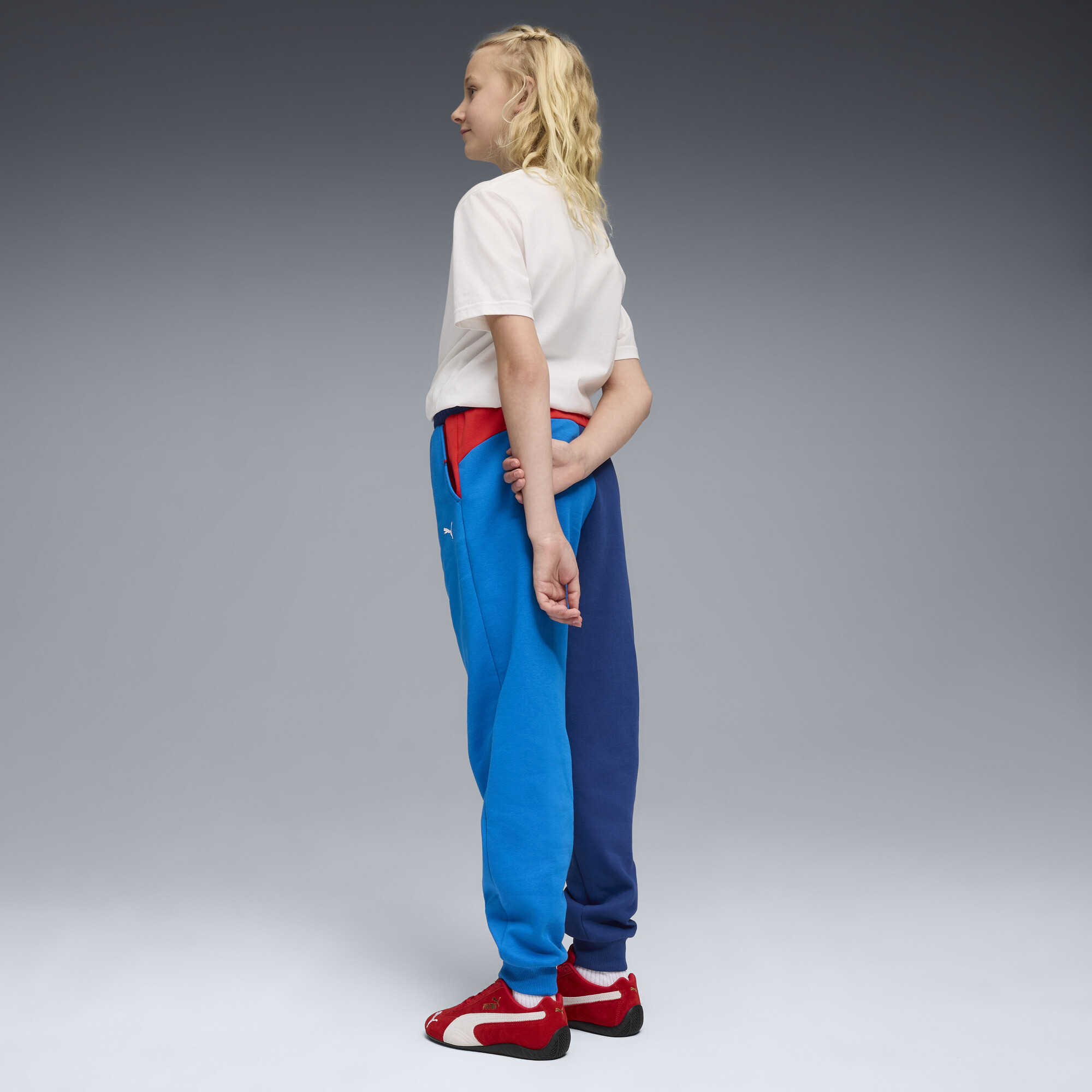 PUMA BMW M Motorsport Essentials broek, Blauw, Maat 15-16Y thumbnail 5