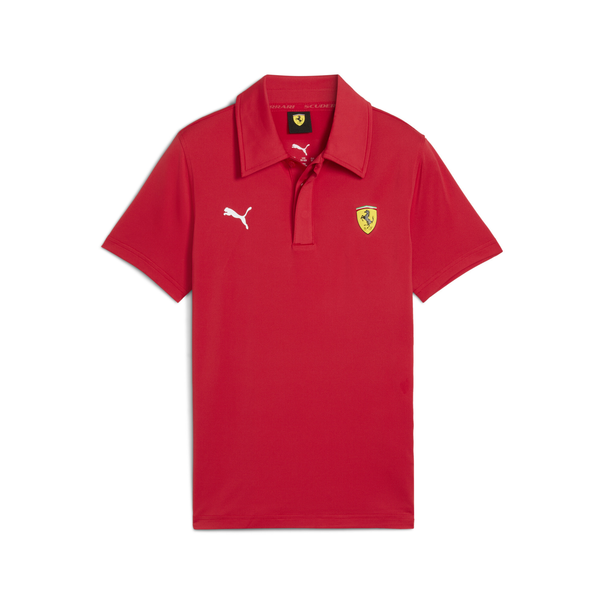 PUMA Scuderia Ferrari Sportswear polo, Rood, Maat 13-14Y thumbnail 3