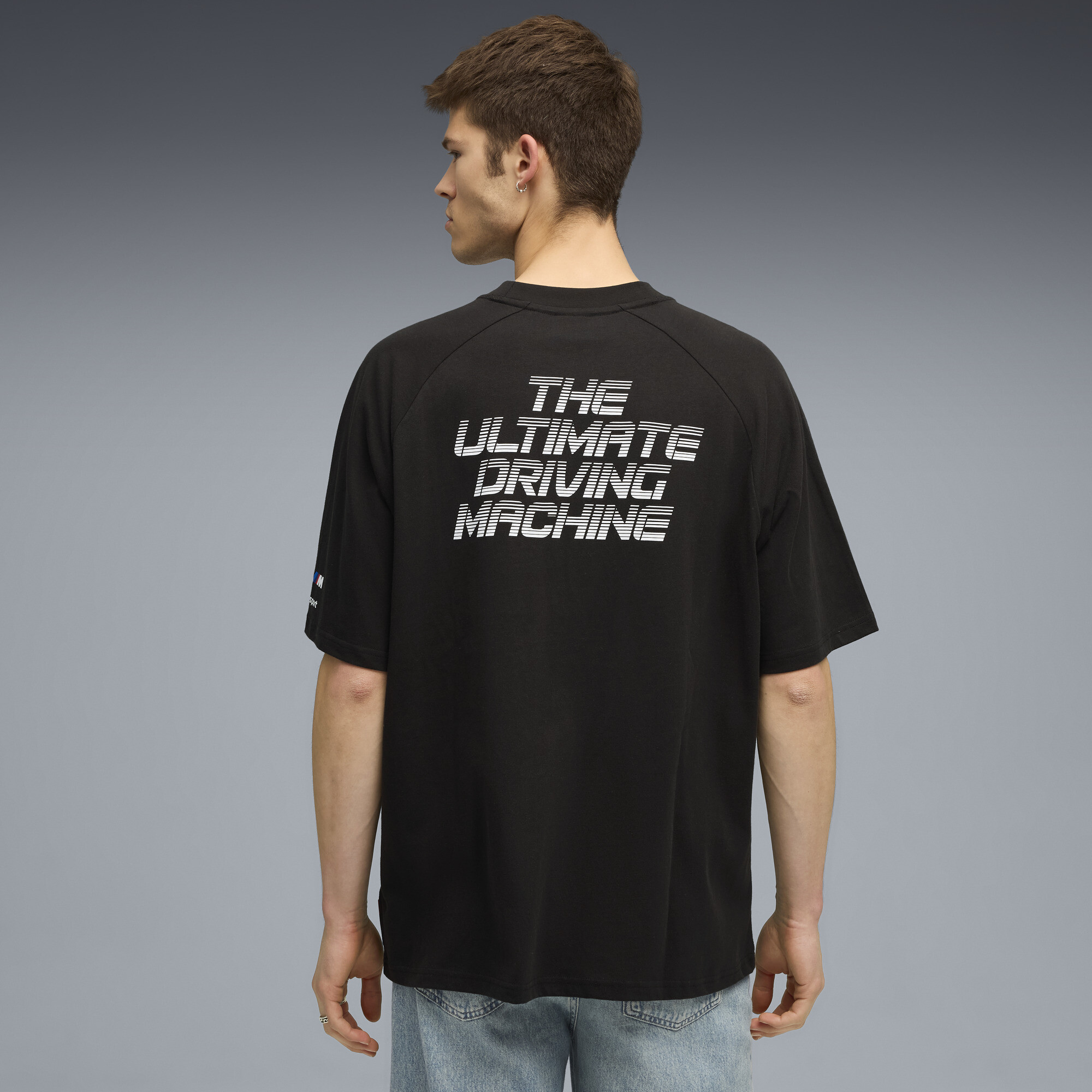 PUMA BMW M Motorsport Sticker T-shirt voor Heren, Zwart, Maat XL thumbnail 5