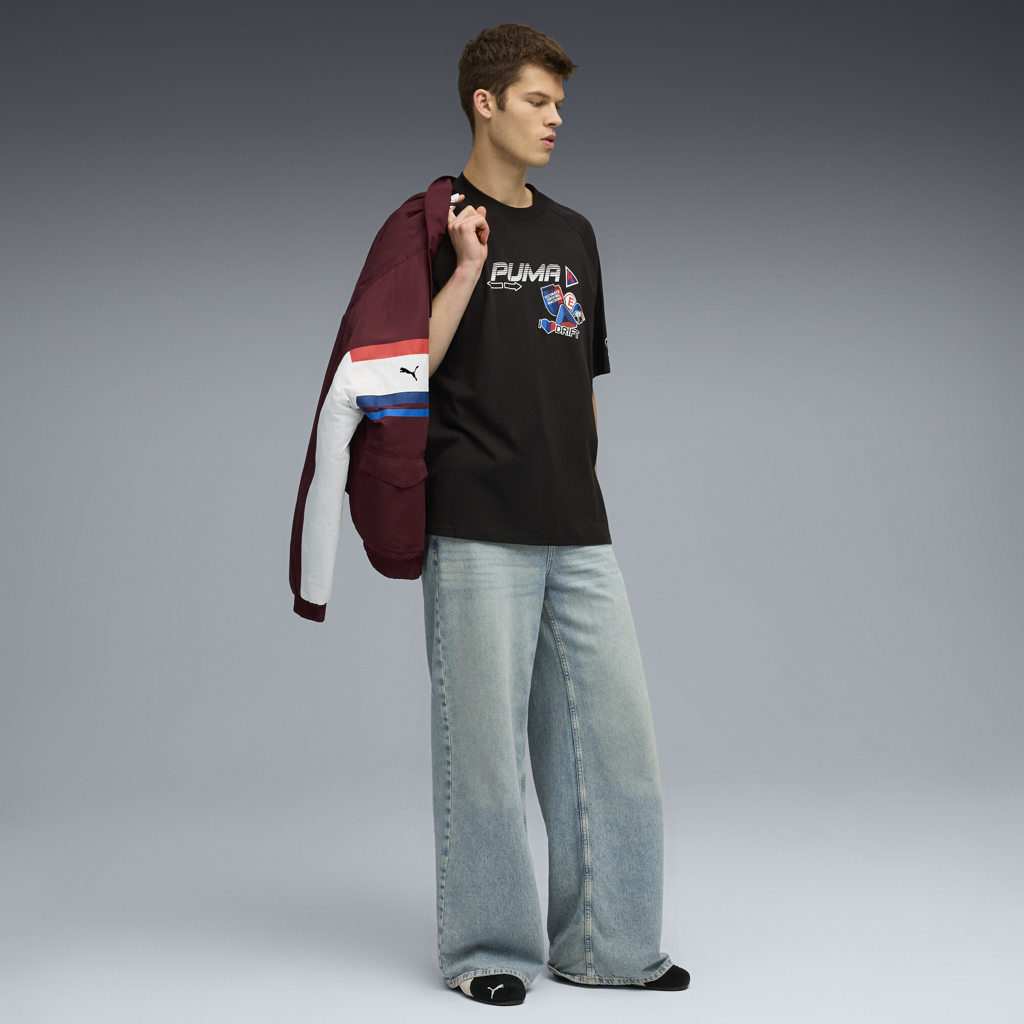 PUMA BMW M Motorsport Sticker T-shirt voor Heren, Zwart, Maat XL thumbnail 4