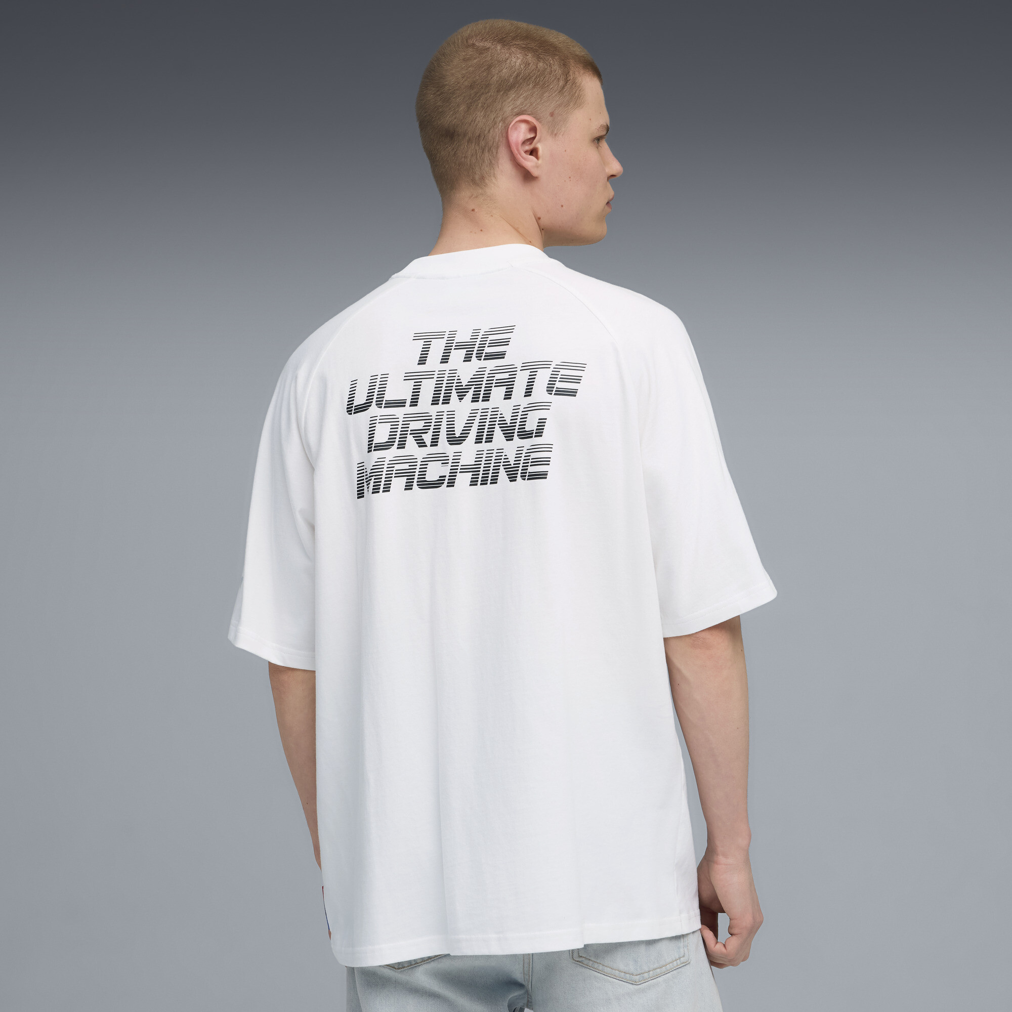 PUMA BMW M Motorsport Sticker T-shirt voor Heren, Wit, Maat XL thumbnail 5