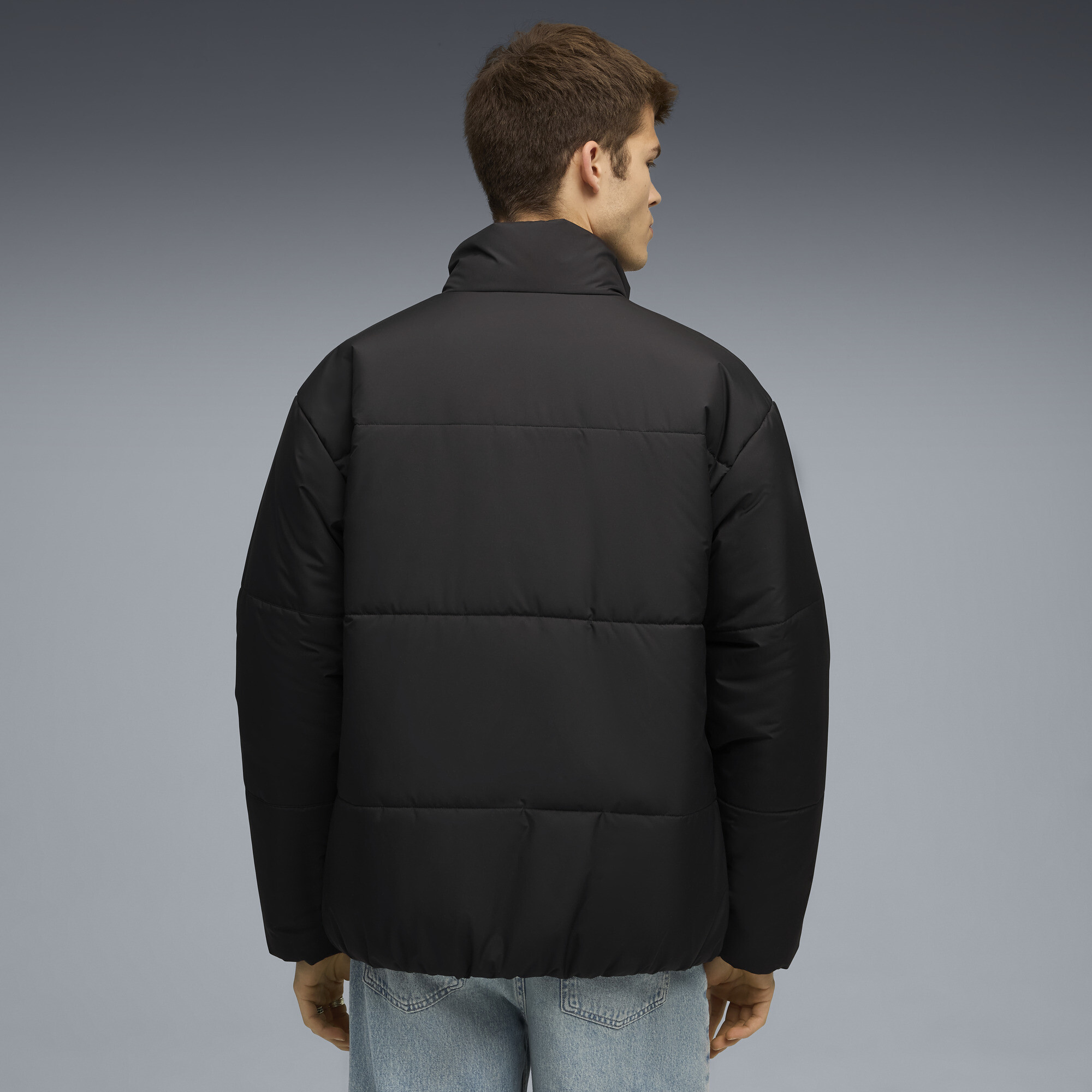 PUMA BMW M Motorsport Essentials pufferjack voor Heren, Zwart, Maat S thumbnail 5