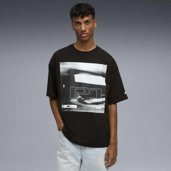 F1® Lifestyle Racing Tee Men, PUMA Black, large-ZAF