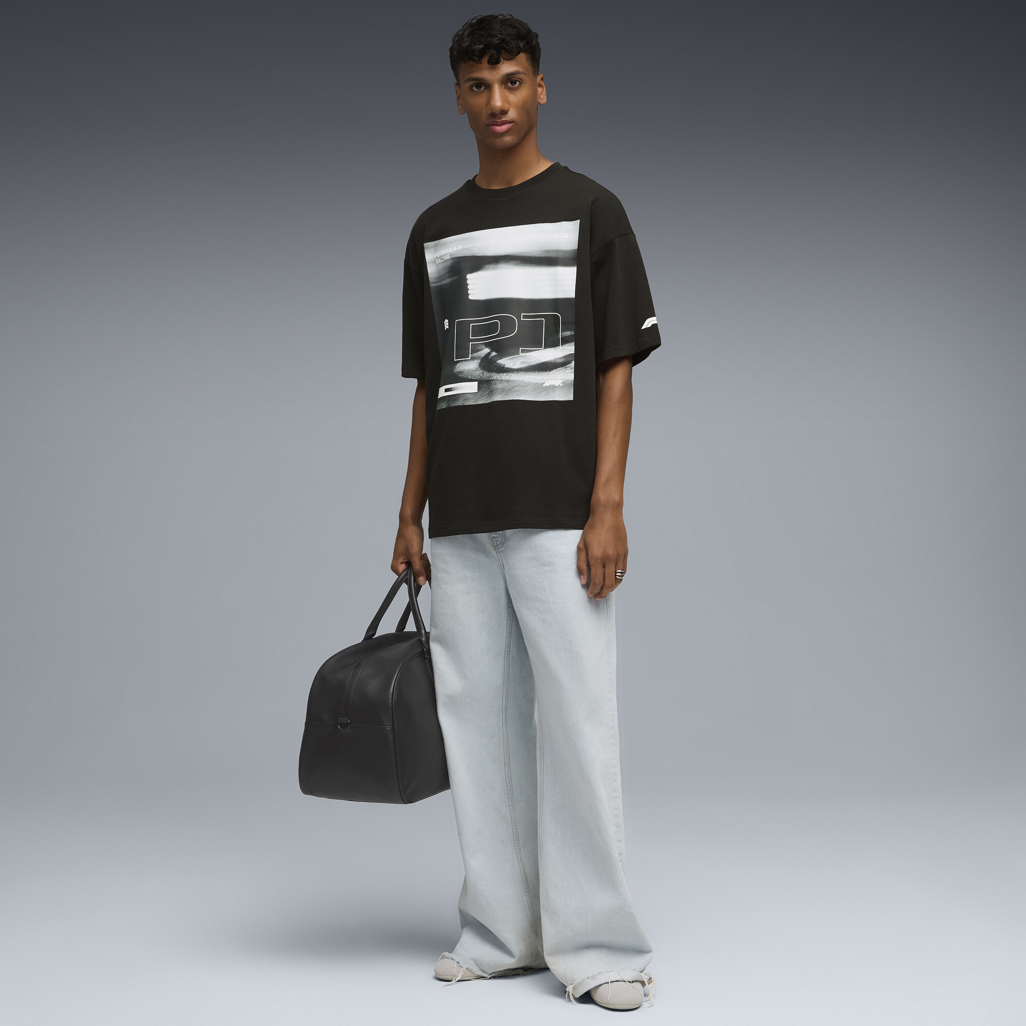 PUMA F1Â® Lifestyle Racing T-shirt voor Heren, Zwart, Maat S thumbnail 4