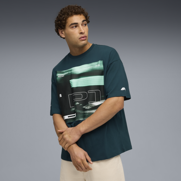 Playera F1® Lifestyle Racing para hombre, Green Terrain, large-MEX