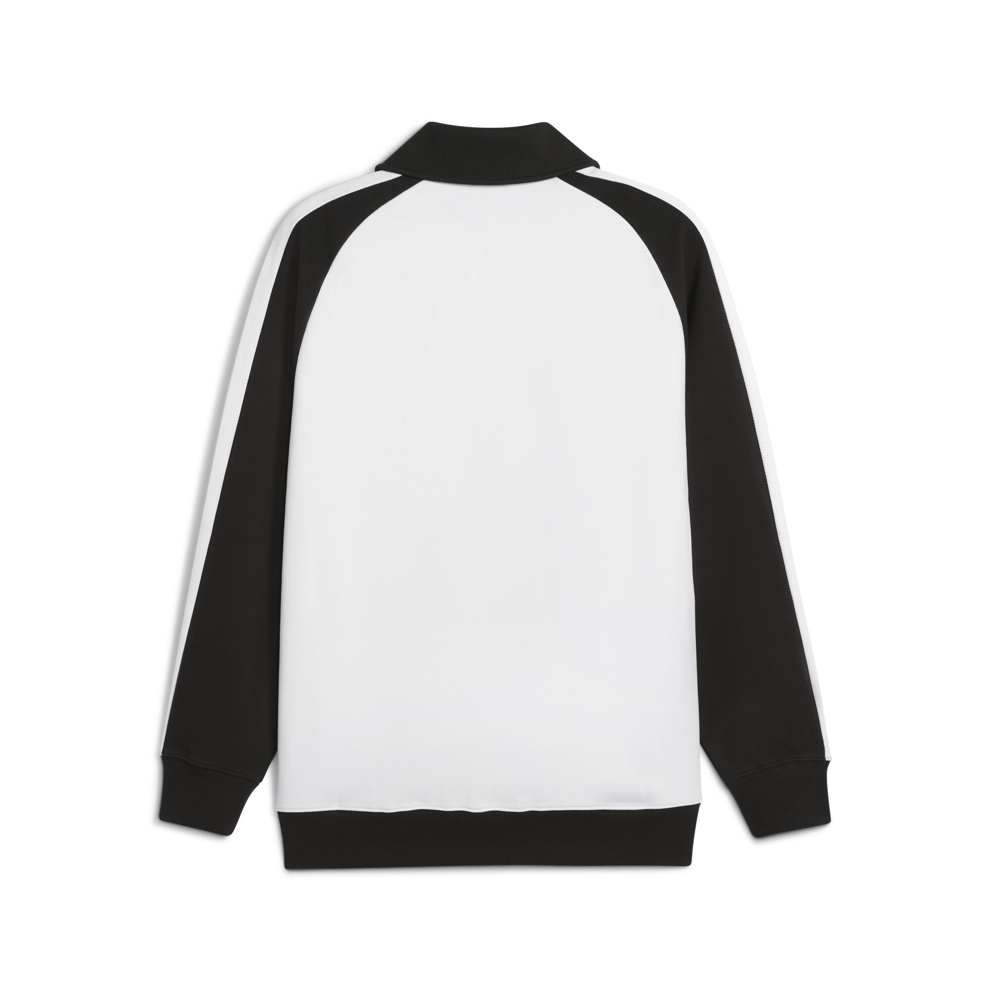 PUMA T7 Relaxed Wing Collar uniseks trainingsjack, Zwart/Wit, Maat XS thumbnail 2