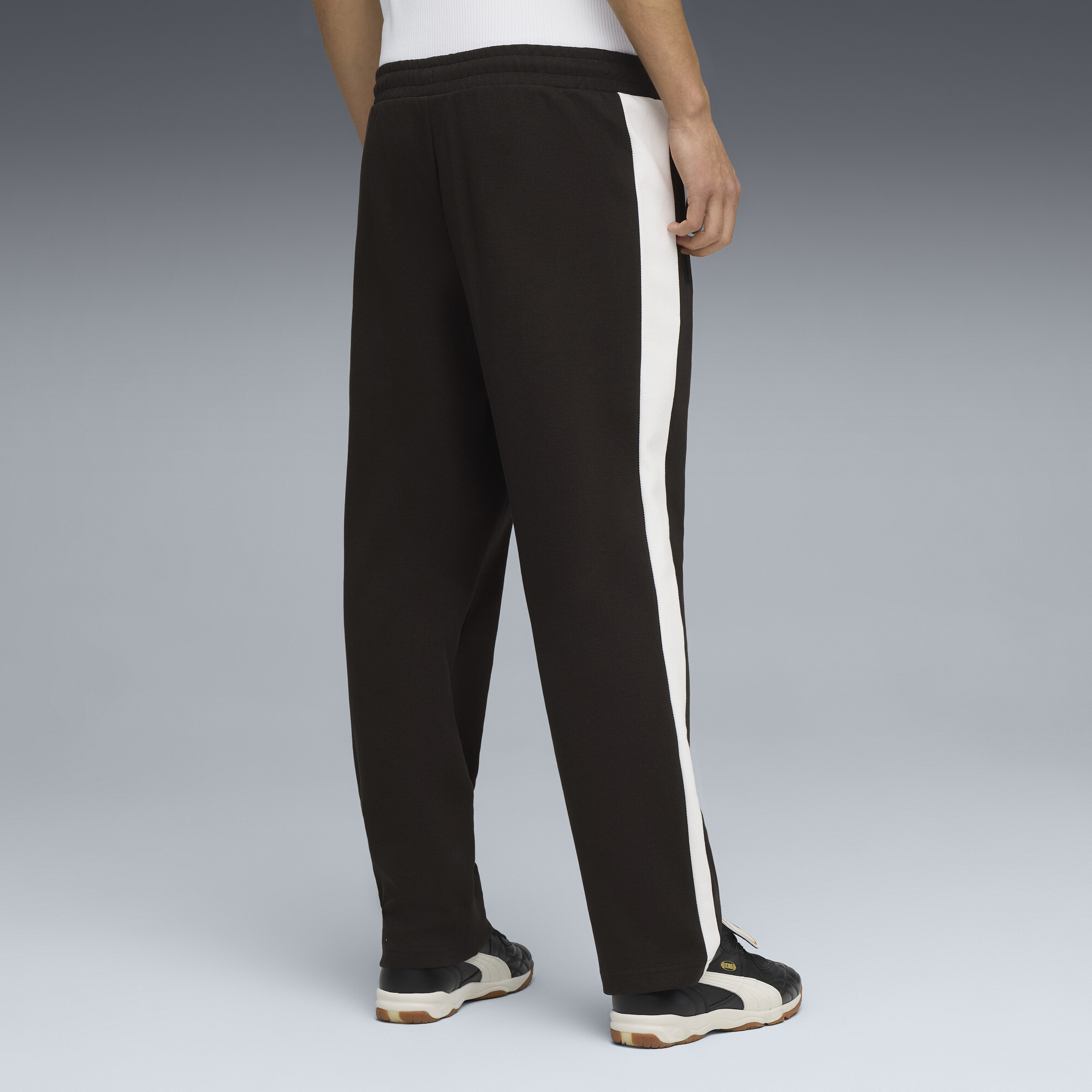 PUMA T7 Relaxed Jacquard uniseks trainingsbroek, Zwart/Wit, Maat XL thumbnail 5