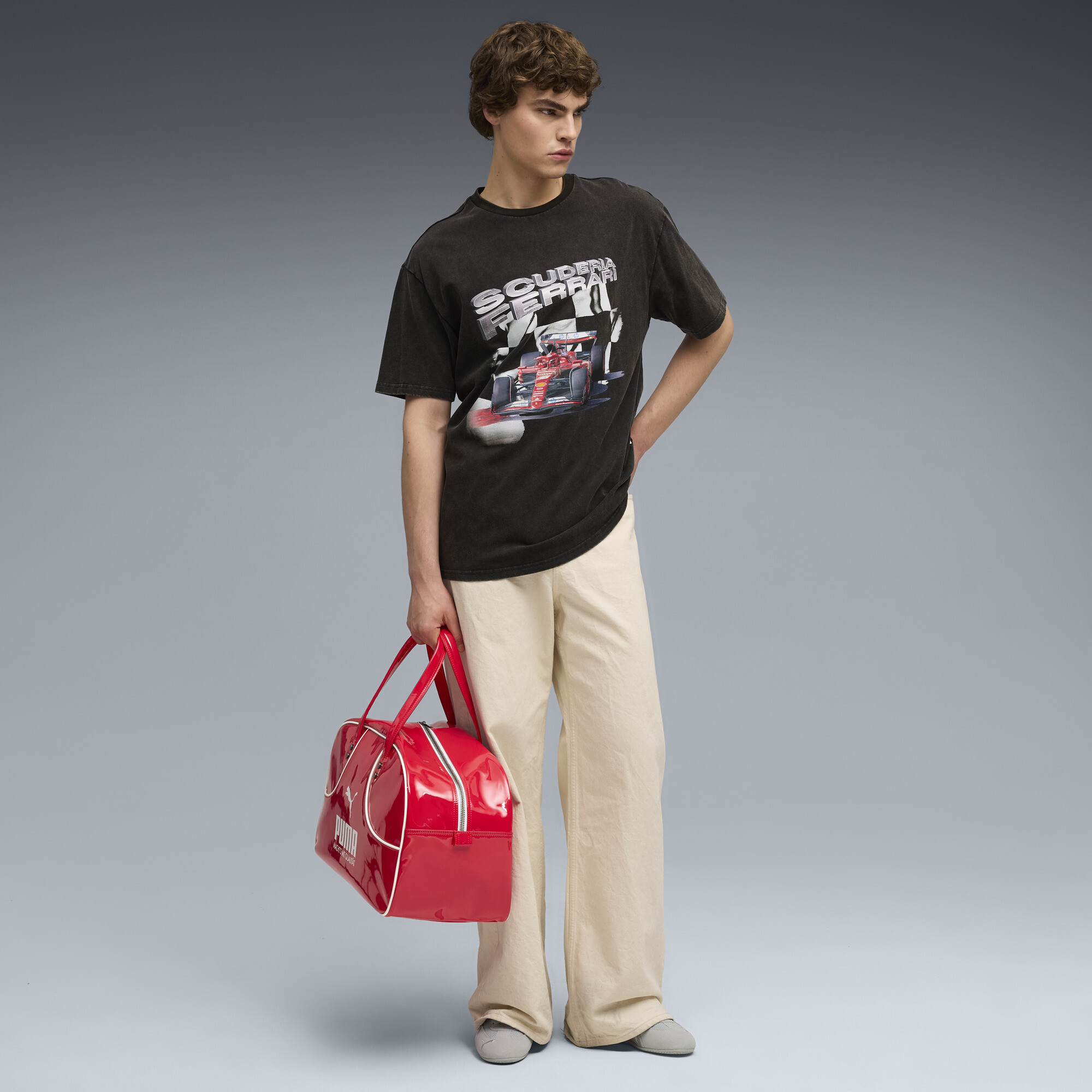 PUMA Scuderia Ferrari Sportswear Graphic T-shirt voor Heren, Zwart, Maat XL thumbnail 2