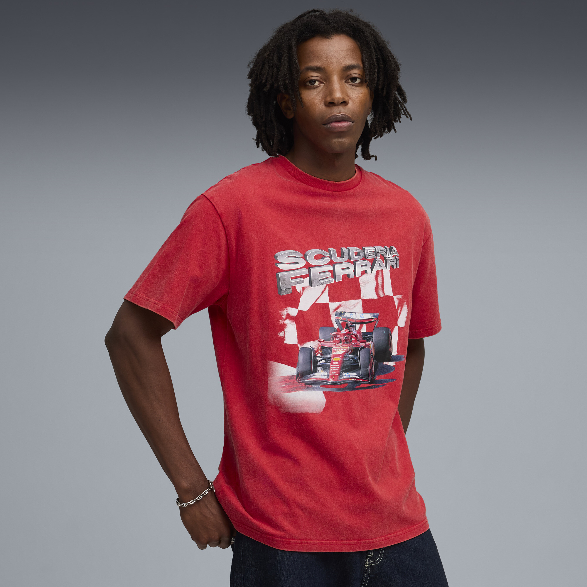 PUMA Scuderia Ferrari Sportswear Graphic T-shirt voor Heren, Rood, Maat S thumbnail 4