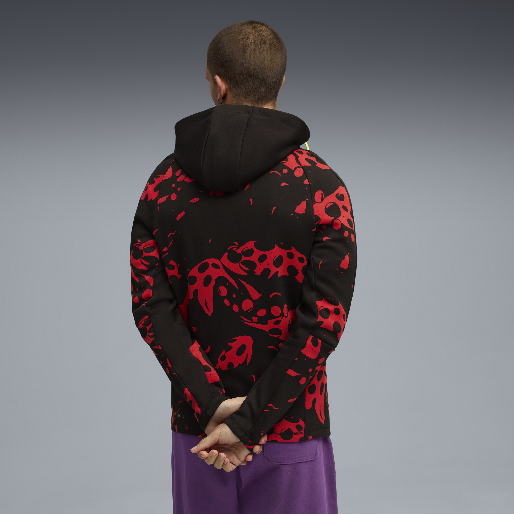 PUMA Scoot Lab Evostripe Cross jack voor Heren, Zwart/Rood, Maat 4XL thumbnail 5