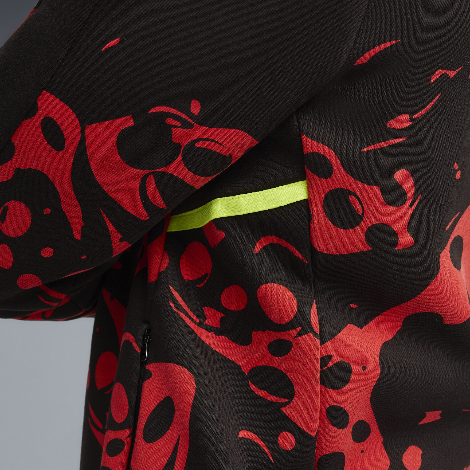 PUMA Scoot Lab Evostripe Cross jack voor Heren, Zwart/Rood, Maat 4XL thumbnail 4